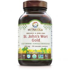 NutriGold Dietary Supplement - St. John's Wort Gold - Organic / Non-GMO